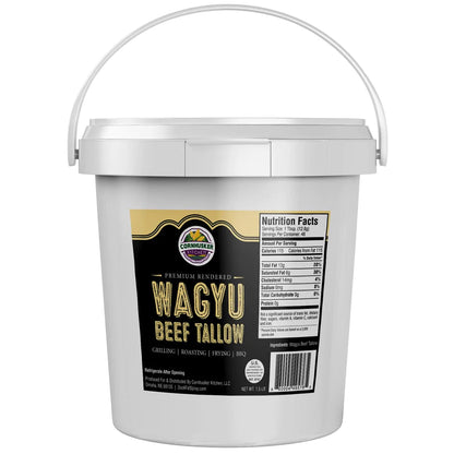 Premium Rendered Wagyu Beef Tallow - 1.5lb Tub Duck Fat Indigo Pool Patio BBQ