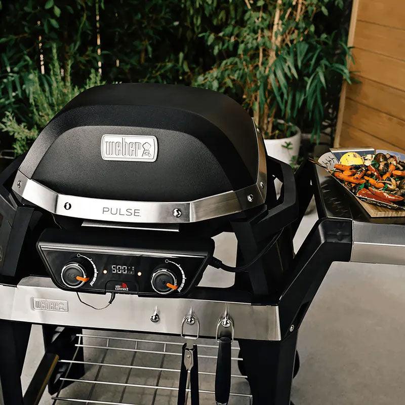 Weber Pulse 2000 Electric Grill Weber Indigo Pool Patio BBQ