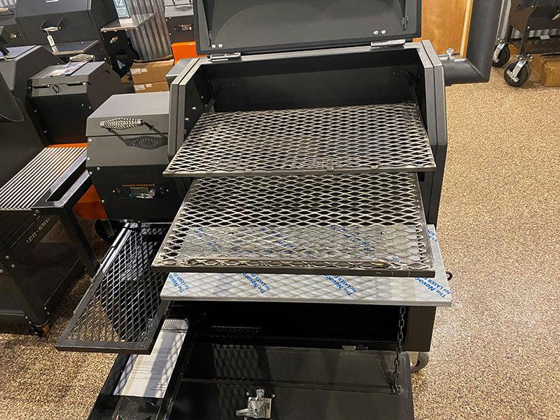 Yoder YS640S with Custom KZL Cart Yoder Smokers Indigo Pool Patio BBQ